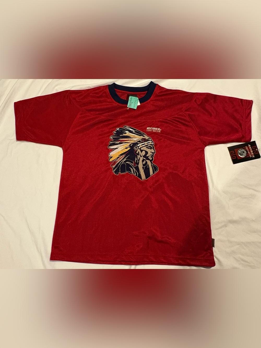 Vintage Avirex First Nation “Indian graphic” XL Indian T-Shirt W/Tag
